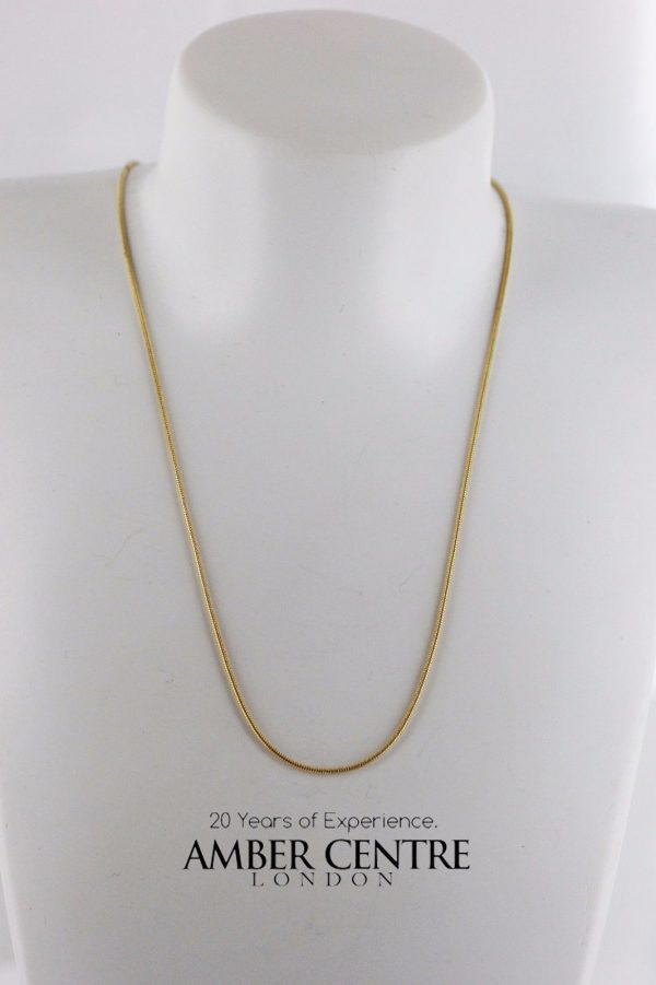 Italian Made Classic Snake Chain 9ct solid Gold 15 Inch /38 cm 1.0 mm GCH013 RRP£255!!!