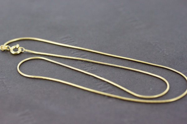 Italian Made Classic Snake Chain 9ct solid Gold 15 Inch /38 cm 1.0 mm GCH013 RRP£255!!!