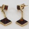 Italian Handmade Unique German Baltic Amber in 9ct Gold Drop Earrings GE0040 RRP£295!!!