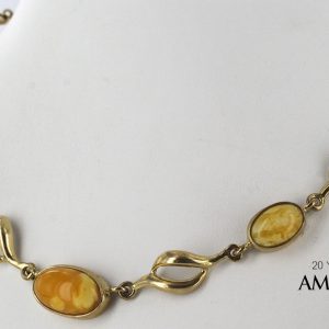 Butterscotch German Baltic Amber 9ct solid Italian Gold Necklace GN0004Y RRP£1500!!!