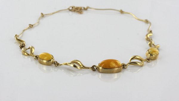 Butterscotch German Baltic Amber 9ct solid Italian Gold Necklace GN0004Y RRP£1500!!!
