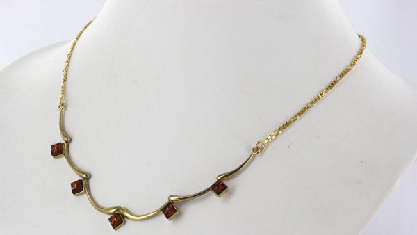 Italian Handmade German Baltic Amber Necklace in 9ct solid Gold- GN0007 RRP£575!!!