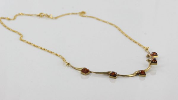 Italian Handmade German Baltic Amber Necklace in 9ct solid Gold- GN0007 RRP£575!!!