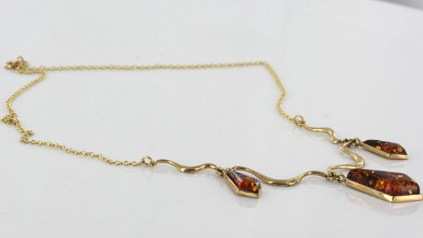 Italian Handmade German Baltic Amber Necklace in 9ct solid Italian Gold- GN0011 RRP£750!!!