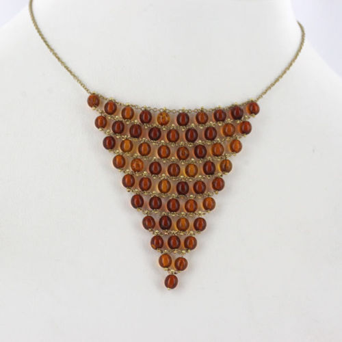 Italian Handmade German Baltic Amber Necklace in 9ct solid Gold- GN0014 RRP£950!!!