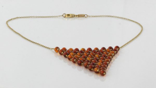 Italian Handmade German Baltic Amber Necklace in 9ct solid Gold- GN0014 RRP£950!!!