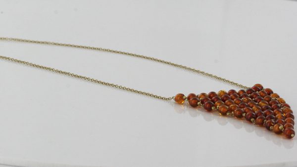 Italian Handmade German Baltic Amber Necklace in 9ct solid Gold- GN0014 RRP£950!!!