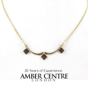 Italian Handmade German Baltic Amber Necklace in 9ct solid Gold- GN0016A RRP£275!!!