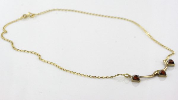 Italian Handmade German Baltic Amber Necklace in 9ct solid Gold- GN0016A RRP£275!!!