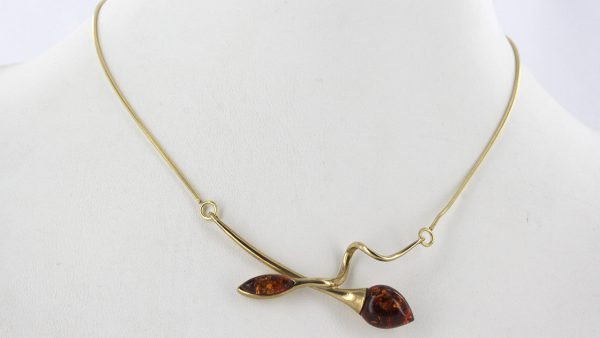 Italian Handmade German Baltic Amber Necklace in 9ct solid Gold- GN0059 RRP£595!!!