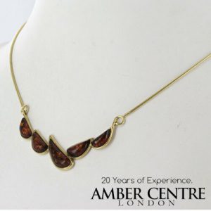 Italian Handmade German Baltic Amber Necklace in 9ct solid Gold- GN0070 RRP£495!!!