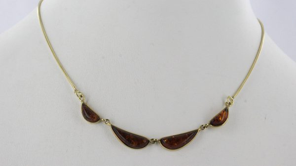 Italian Handmade German Baltic Amber Necklace in 9ct solid Gold- GN0071 RRP£495!!!