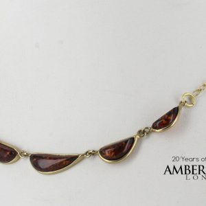 Italian Handmade German Baltic Amber Necklace in 9ct solid Gold- GN0072 RRP£475!!!