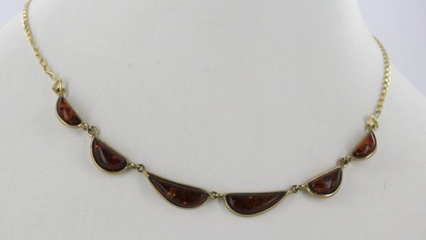 Italian Handmade German Baltic Amber Necklace in 9ct solid Gold- GN0072 RRP£475!!!