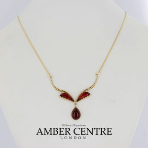 Italian Handmade German Baltic Amber Necklace in 9ct solid Gold- GN0074 RRP£525!!!