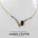 Italian Handmade German Baltic Amber Necklace in 9ct solid Gold- GN0076 RRP£475!!!