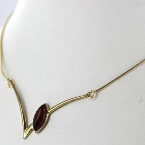 Italian Handmade German Baltic Amber Necklace in 9ct solid Gold- GN0076 RRP£475!!!
