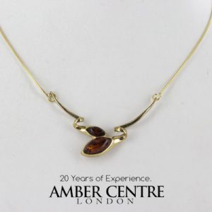 Italian Handmade German Baltic Amber Necklace in 9ct solid Gold- GN0077 RRP£525!!!