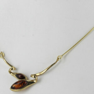 Italian Handmade German Baltic Amber Necklace in 9ct solid Gold- GN0077 RRP£525!!!