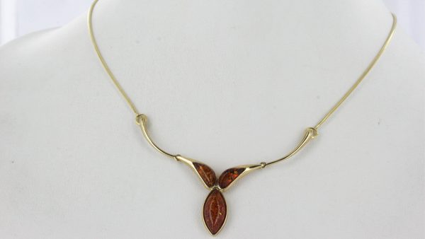 Italian Handmade German Baltic Amber Necklace in 9ct solid Gold- GN0079 RRP£495!!!