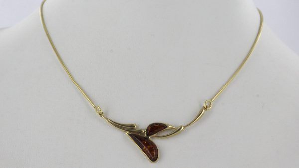 Italian Handmade German Baltic Amber Necklace in 9ct solid Gold- GN0081 RRP£475!!!