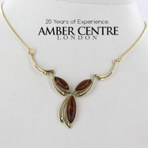 Italian Handmade German Baltic Amber Necklace in 9ct solid Gold- GN0087 RRP£550!!!