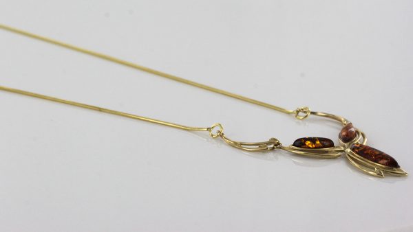 Italian Handmade German Baltic Amber Necklace in 9ct solid Gold- GN0087 RRP£550!!!