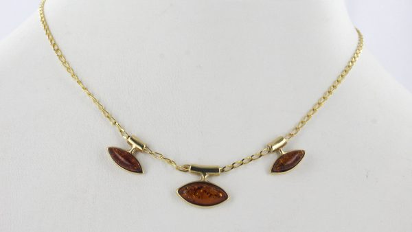 Italian Handmade German Baltic Amber Necklace in 9ct solid Gold- GN0090 RRP£345!!!