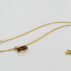 Italian Handmade German Baltic Amber Necklace in 9ct solid Gold- GN0090 RRP£345!!!