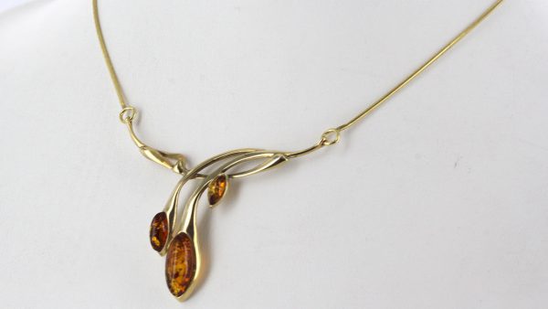 Italian Handmade German Baltic Amber Necklace in 9ct solid Gold- GN0092 RRP£595!!!