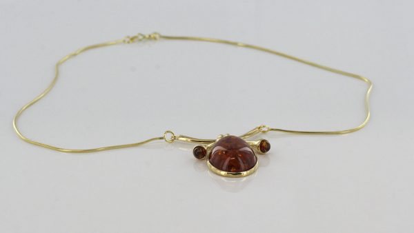 Italian Handmade German Baltic Amber Necklace in 9ct solid Gold- GN0094 RRP£750!!!