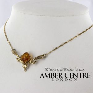 Italian Handmade German Baltic Amber Necklace in 9ct solid Gold- GN0099 RRP£425!!!