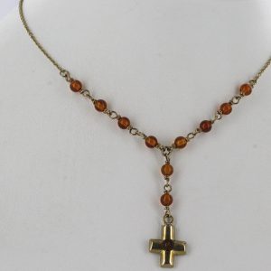 Italian Handmade German Baltic Amber Necklace in 9ct solid Gold- GN0110 RRP£395!!!