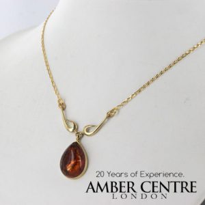Italian Handmade German Baltic Amber Necklace in 9ct solid Gold- GN0111 RRP£475!!!
