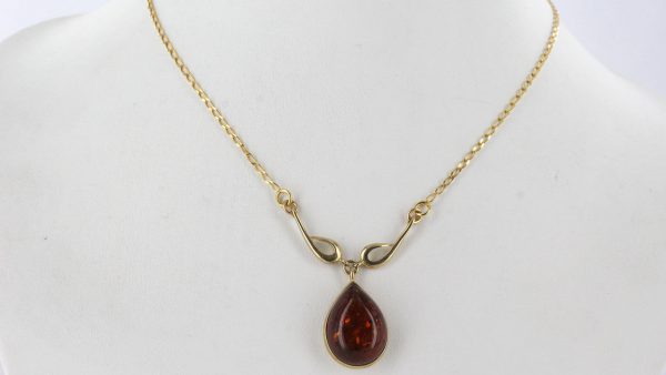 Italian Handmade German Baltic Amber Necklace in 9ct solid Gold- GN0111 RRP£475!!!