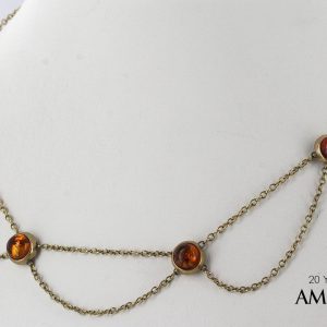 Italian Handmade German Baltic Amber Necklace in 9ct solid Gold- GN0112 RRP£425!!!