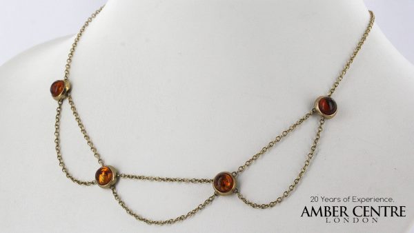 Italian Handmade German Baltic Amber Necklace in 9ct solid Gold- GN0112 RRP£425!!!
