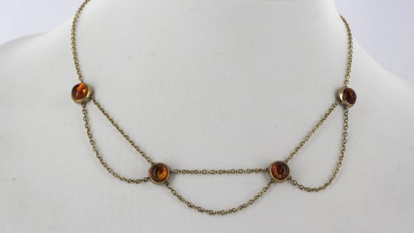 Italian Handmade German Baltic Amber Necklace in 9ct solid Gold- GN0112 RRP£425!!!