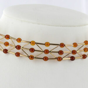 Italian Handmade German Baltic Amber Necklace in 9ct solid Gold- GN0114 RRP£1000!!!