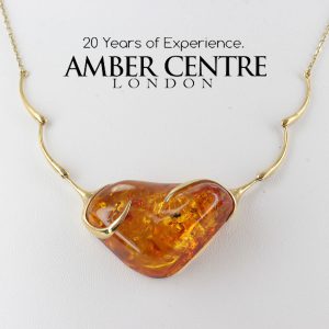 Italian Hand Made German Baltic Amber Necklace in 14ct solid Gold GN0168 RRP£1795!!!