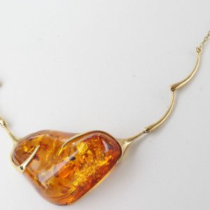 Italian Hand Made German Baltic Amber Necklace in 14ct solid Gold GN0168 RRP£1795!!!