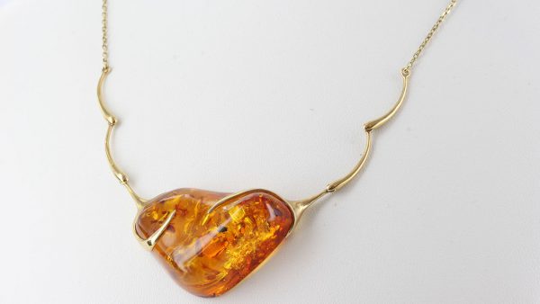 Italian Hand Made German Baltic Amber Necklace in 14ct solid Gold GN0168 RRP£1795!!!