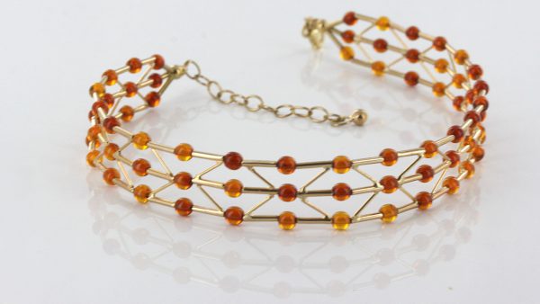Italian Hand Made Unique German Baltic Amber Necklace in 14ct solid Gold- GN0191 RRP£1725!!!
