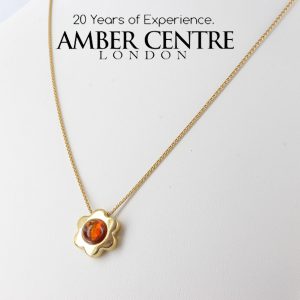 Italian Hand Made German Baltic Amber Necklace in 14ct Gold- GN0199 RRP£625!!!