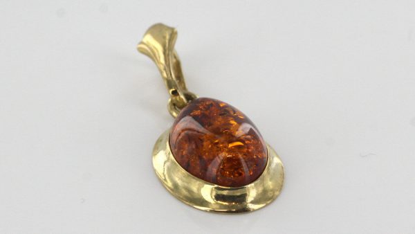 Italian Made German Baltic Amber Pendant in 9ct solid Gold GP0005 RRP£95!!!