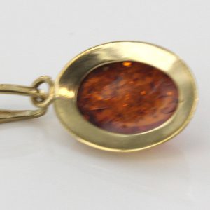 Italian Made German Baltic Amber Pendant in 9ct solid Gold GP0005 RRP£95!!!