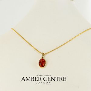 Italian Made Elegant German Baltic Amber Pendant in 9ct solid Gold GP0006/A RRP£145!!!