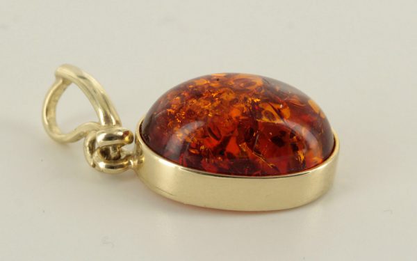 Italian Made Elegant German Baltic Amber Pendant in 9ct solid Gold GP0006/A RRP£145!!!