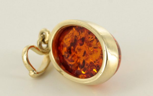 Italian Made Elegant German Baltic Amber Pendant in 9ct solid Gold GP0006/A RRP£145!!!