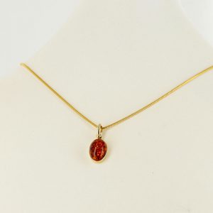 Italian Made Elegant German Baltic Amber Pendant in 9ct solid Gold GP0006/A RRP£145!!!